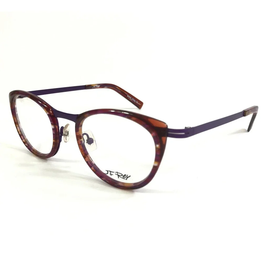 JF Rey Eyeglasses Frames JF2719 8030 Pink Red Fuchsia Cat Eye Full Rim 49-20-137